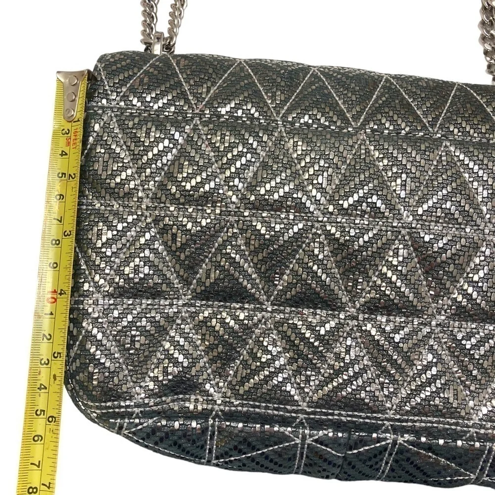 Michael kors silver Sloan large chain shoulder bag